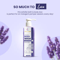 Vanue Glams Exfoliate Body Wash – Deep Cleansing & Radiant Skin with 2% Lactic Acid, 1% Salicylic Acid , 1% Ceramide and Pro Vitamin B5 – 250ml