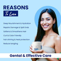 Vanue Glams Keratin Repair Hair Mask – Strengthens Hair, Deep Moisturizes, Damage Repair with Hydrolyzed Keratin & Vitamin E – 200g